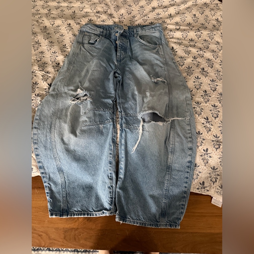 Free people barrel jeans